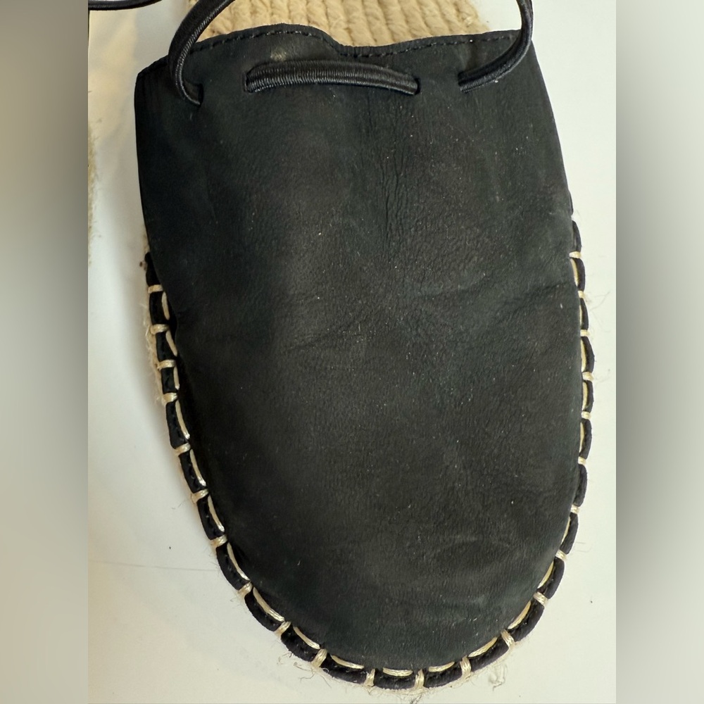 Eileen Fisher Black Espadrille Flats - Picture 5 of 9